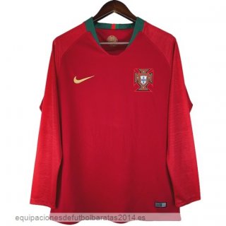 Nuevo 1ª Camiseta Manga Larga Portugal Retro 2018 Rojo Baratas