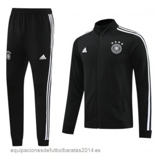 Nuevo Conjunto Completo Ropa Deportiva Con Cremallera Larga Alemania 2024 Negro Blanco Baratas