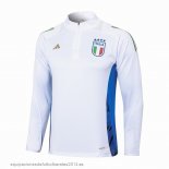 Nuevo Sudadera Entrenamiento Italia 2024 Blanco Azul Baratas