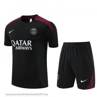 Nuevo Entrenamiento Conjunto Completo Niños Paris Saint Germain 23/24 Negro Rojo Baratas