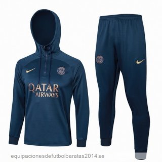 Nuevo Conjunto Completo Chaqueta Con Capucha Paris Saint Germain 23/24 Azul II Marino Baratas