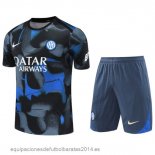 Nuevo Entrenamiento Conjunto Completo Inter Milan 24/25 Azul Gris Baratas