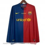Nuevo 1ª Manga Larga Barcelona Retro 2008 2009 Azul Rojo Baratas Nuevo 1ª Manga Larga Barcelona Retro 2008 2009 Azul Rojo Baratas