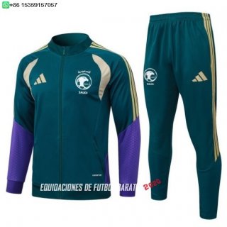 Nuevo Conjunto Completo Ropa Deportiva Con Cremallera Larga Arabia Saudita 2026 Verde Baratas