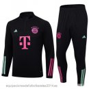 Nuevo Conjunto Completo Sudadera Entrenamiento Niños Bayern Munich 23/24 Negro I Purpura Baratas