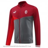 Nuevo Ropa Deportiva Con Cremallera Larga AC Milan 24/25 Rojo Gris Baratas