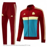 Conjunto Completo Ropa Deportiva Con Cremallera Larga AS Roma 24/25 Rojo Baratas