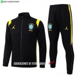 Nuevo Conjunto Completo Ropa Deportiva Con Cremallera Larga Niños Brasil 2026 Negro Amarillo Baratas