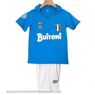 Nuevo 1ª Conjunto De Niños Napoli Retro 1987 1988 Azul Baratas