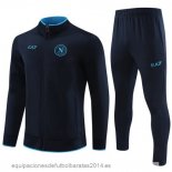 Nuevo Conjunto Completo Ropa Deportiva Con Cremallera Larga Niños Napoli 23/24 Azul Marino Baratas