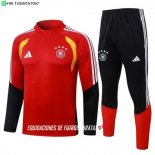 Nuevo Conjunto Completo Sudadera Entrenamiento Niños Alemania 2026 Rojo Negro Baratas