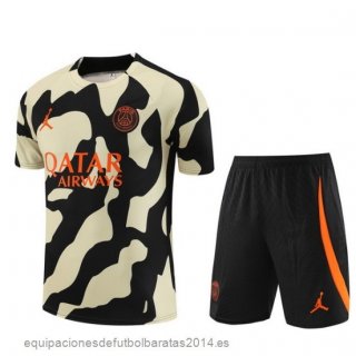 Nuevo Entrenamiento Conjunto Completo Paris Saint Germain 23/24 Amarillo Negro Naranja Baratas