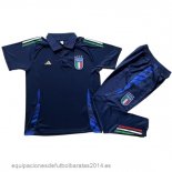 Nuevo Conjunto Completo Polo Italia 2024 Azul Marino Baratas