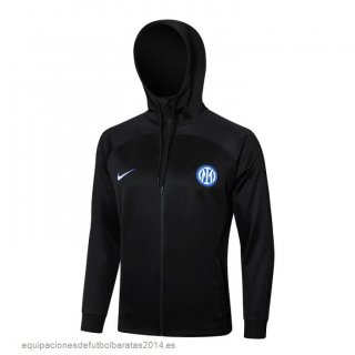 Nuevo Chaqueta Con Capucha Inter Milan 24/25 Negro Baratas