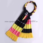 Bufanda Futbol Bélgica Tejidas Negro Amarillo Rosa Bufanda Futbol Bélgica Tejidas Negro Amarillo Rosa