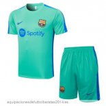 Nuevo Entrenamiento Conjunto Completo Barcelona 23/24 Verde Azul Baratas