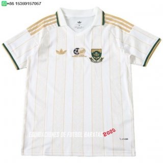 Nuevo Tailandia Especial Camiseta Sudafrica 2026 Blanco Amarillo Baratas