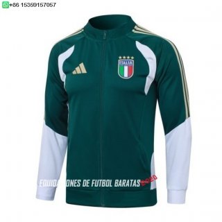 Nuevo Ropa Deportiva Con Cremallera Larga Italia 2026 Verde Blanco Baratas