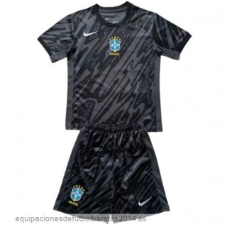 Nuevo Portero Conjunto De Hombre Brasil 2024 Negro Baratas