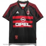 Nuevo 3ª Camiseta AC Milan Retro 1998 1999 Negro Baratas