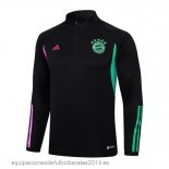 Nuevo Sudadera Entrenamiento Bayern Munich 23/24 Negro Purpura Verde Baratas