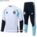 Nuevo Conjunto Completo Sudadera Entrenamiento Niños Argentina 2026 Blanco Azul Baratas