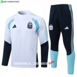 Nuevo Conjunto Completo Sudadera Entrenamiento Niños Argentina 2026 Blanco Azul Baratas