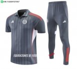 Nuevo Conjunto Completo Polo Bayern Múnich 26/27 Gris Rojo Blanco Baratas