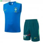 Nuevo Entrenamiento Sin Mangas Conjunto Completo Brasil 2026 Azul Verde Baratas Nuevo Entrenamiento Sin Mangas Conjunto Completo Brasil 2026 Azul Verde Baratas