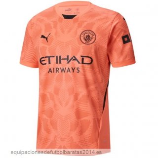 Nuevo Tailandia Portero Camiseta Manchester City 24/25 Naranja Baratas