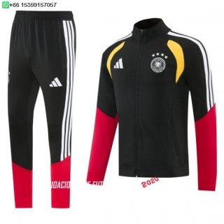Nuevo Conjunto Completo Ropa Deportiva Con Cremallera Larga Alemania 2026 Negro I Rojo Amarillo Baratas