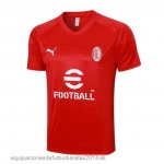 Nuevo Entrenamiento AC Milan 23/24 Rojo Blanco Baratas