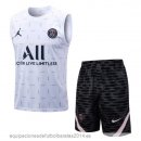 Nuevo Entrenamiento Sin Mangas Conjunto Completo Paris Saint Germain 23/24 Blanco Negro Rosa Baratas