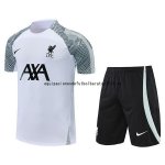Nuevo Entrenamiento Conjunto Completo Liverpool 22/23 Blanco Gris Negro Baratas Nuevo Entrenamiento Conjunto Completo Liverpool 22/23 Blanco Gris Negro Baratas