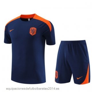 Nuevo Entrenamiento Conjunto Completo Holanda 2024 Azul Naranja Baratas