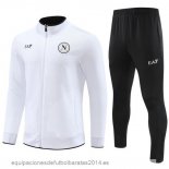 Nuevo Conjunto Completo Ropa Deportiva Con Cremallera Larga Niños Napoli 23/24 Blanco Negro Baratas