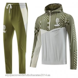 Nuevo Conjunto Completo Rompevientos AC Milan 23/24 Verde Gris Baratas