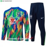 Nuevo Conjunto Completo Sudadera Entrenamiento Brasil 2026 Verde Negro Baratas