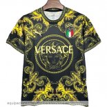 Nuevo Tailandia Especial Camiseta Italia 2024 Amarillo Negro Baratas