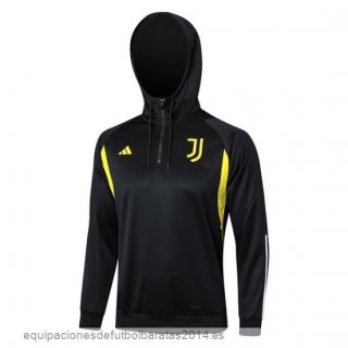 Nuevo Chaqueta Con Capucha Juventus 23/24 Negro Amarillo Baratas