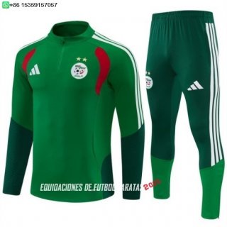 Nuevo Conjunto Completo Sudadera Entrenamiento Niños Argelia 2026 Baratas