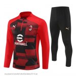 Nuevo Conjunto Completo Sudadera Entrenamiento Niños AC Milan 24/25 Rojo Negro Baratas Nuevo Conjunto Completo Sudadera Entrenamiento Niños AC Milan 24/25 Rojo Negro Baratas