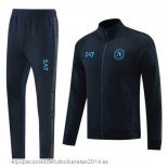 Conjunto Completo Ropa Deportiva Con Cremallera Larga Napoli 24/25 Azul Marino Baratas