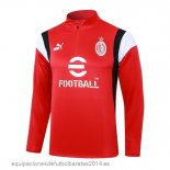 Nuevo Sudadera Entrenamiento AC Milan 23/24 Rojo Negro Blanco Baratas