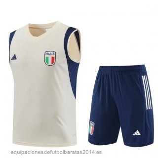 Nuevo Entrenamiento Sin Mangas Conjunto Completo Italia 2023 Amarillo Azul Baratas