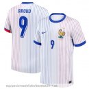 Nuevo NO.9 Giroud Tailandia 2ª Camiseta Francia 2024 Blanco Baratas