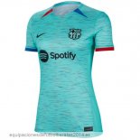 Nuevo 2ª Camiseta Mujer Barcelona 23/24 Azul Verde Baratas