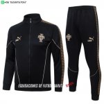 Nuevo Conjunto Completo Ropa Deportiva Con Cremallera Larga Portugal 2026 Negro Amarillo Baratas