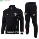 Nuevo Conjunto Completo Ropa Deportiva Con Cremallera Larga Portugal 2026 Negro Amarillo Baratas