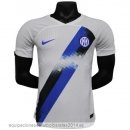 Nuevo Tailandia 2ª Jugadores Camiseta Inter Milan 23/24 Blanco Azul Baratas